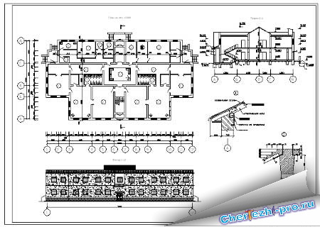 Проект детского сада autocad