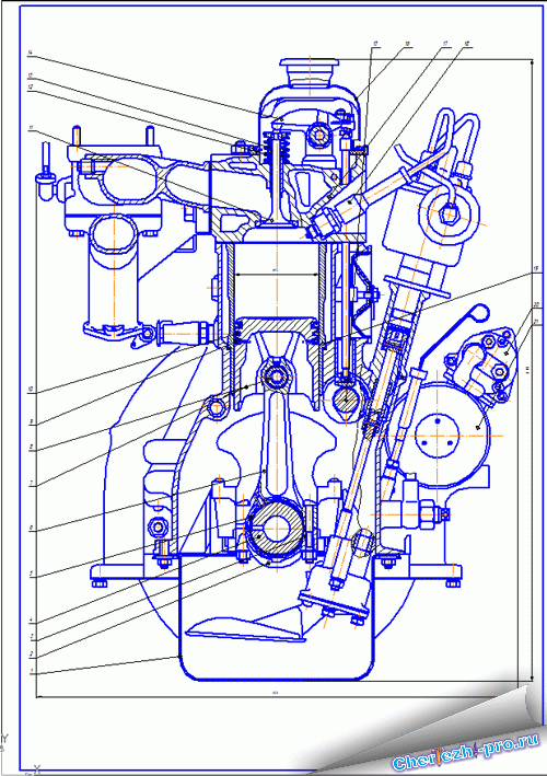 Чертеж змз 406