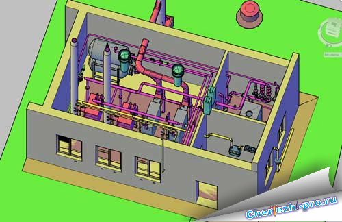 Котельная 3. 3д модель домашней котельной. 3d моделирование бойлерной комнаты. Внешняя котельная 3 д модель. Водогрейная котельная 3д модель.