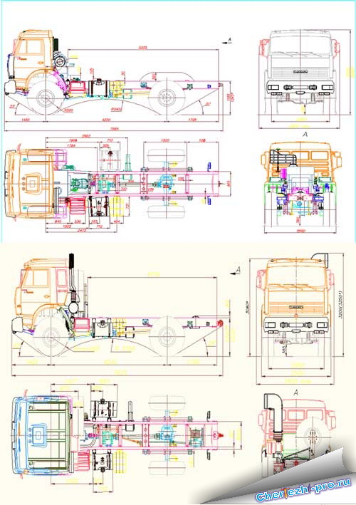 Рама камаз 55111 схема