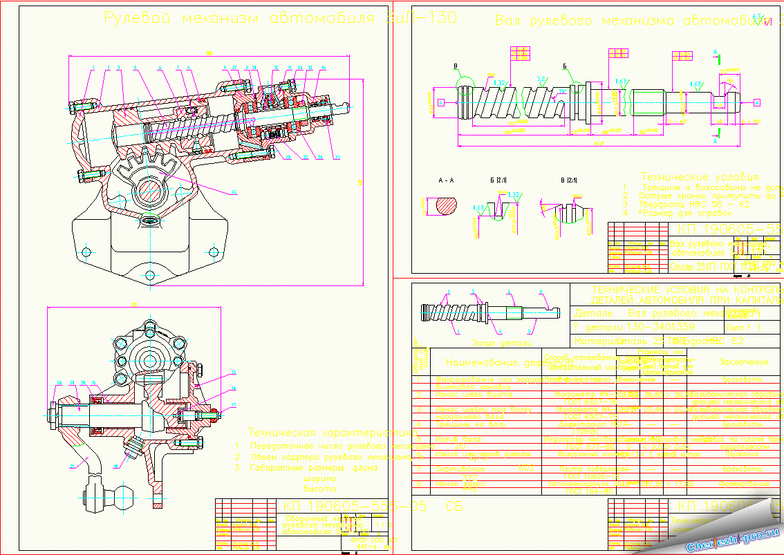 Технологическая карта зил 130