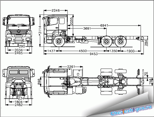 Mercedes benz actros схема