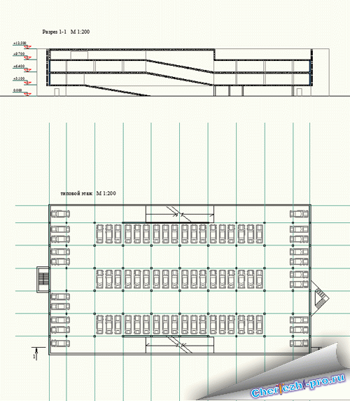 Подземные парковки в жилых домах чертежи