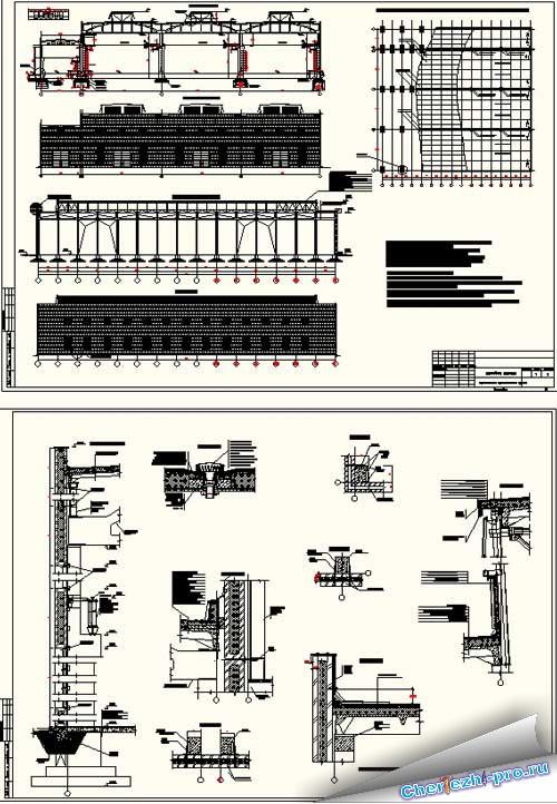 Чертеж Пром здание